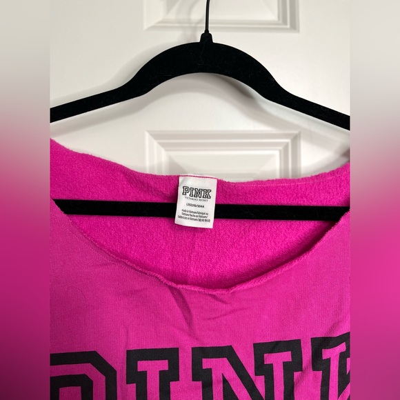 Victoria's Secret PINK Everyday Lounge Off-Shoulder Crewneck and Joggers Set - Picture 3 of 7